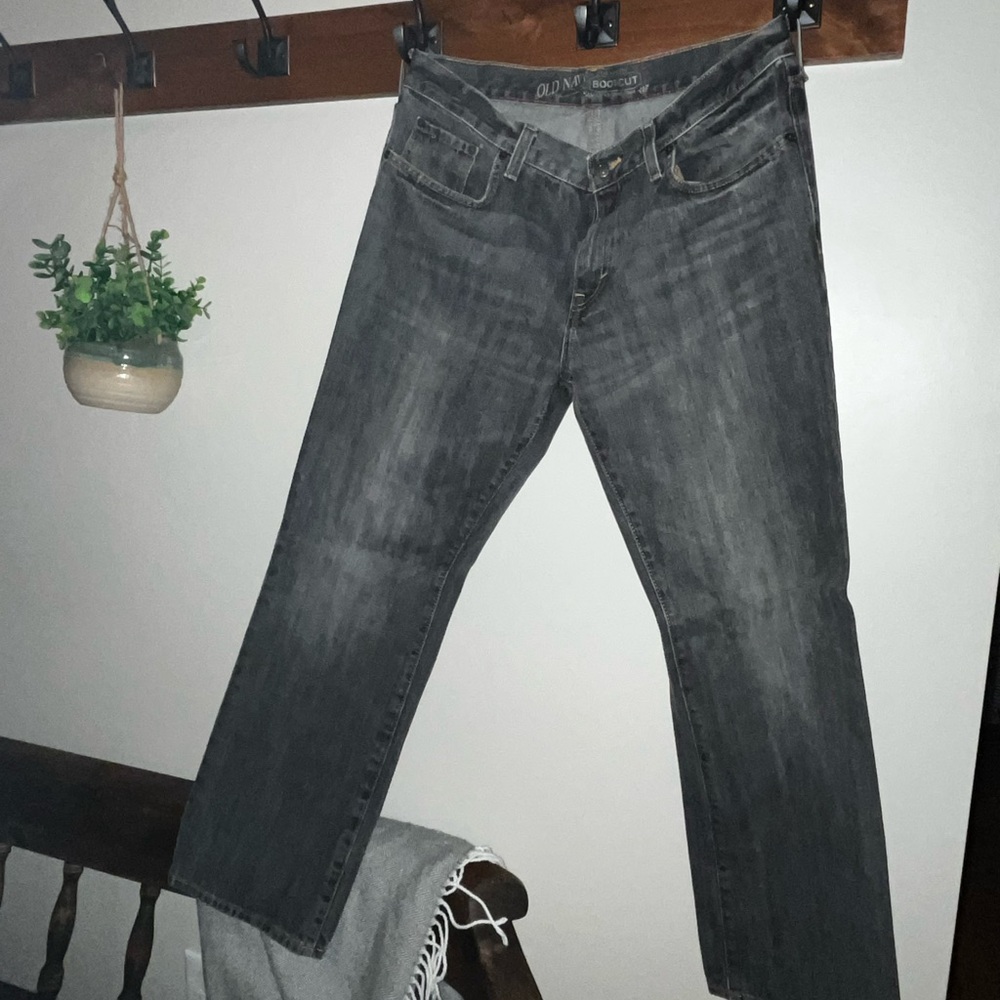 Old Navy Men's Dark Gray Bootcut Jeans